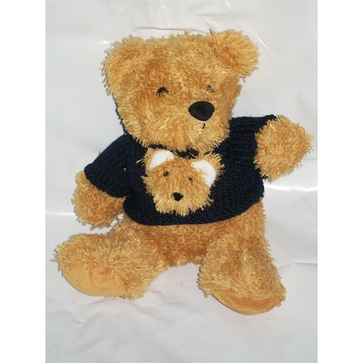 [0722-3] OSO DE PELUCHE CON REMERA/10 MEDIO