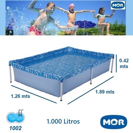 [0003] Pileta de lona mor chica 1000 L 1.89X1.26X42 CM