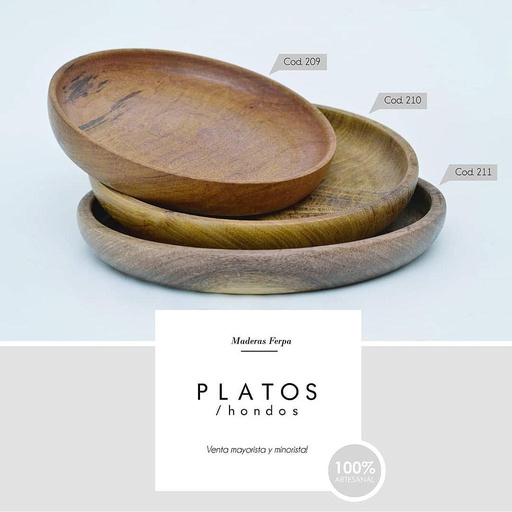 [B210] PLATO HONDO DE 22CM