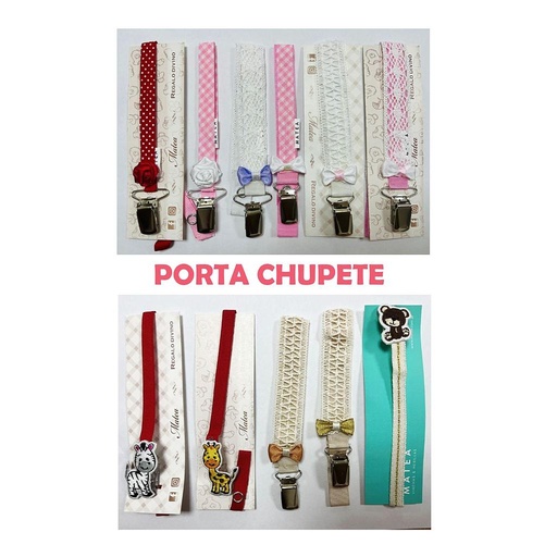 [M077] Porta chupete de tela