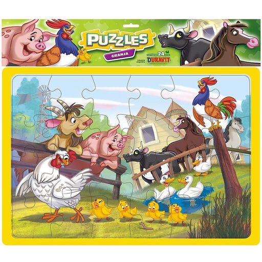 [D3] PUZZLE GRANJA CUADRO 24 PIEZAS