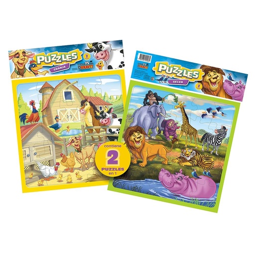[D6] PUZZLE GRANJA Y ZOO 25 PIEZAS