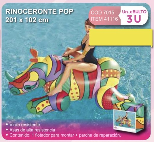 [41116] Rinoceronte pop 201 x 102 cm