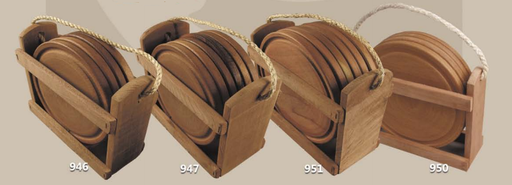 [B946] SET DE PORTA PLATOS CON 4 PLATOS