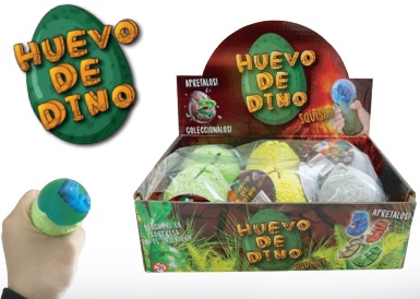 [6692] Squishy huevo de dinosaurio caja x6 unidades