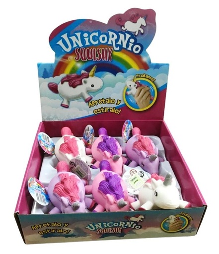 [5999] Unicornio Squishy caja x 6 unidades