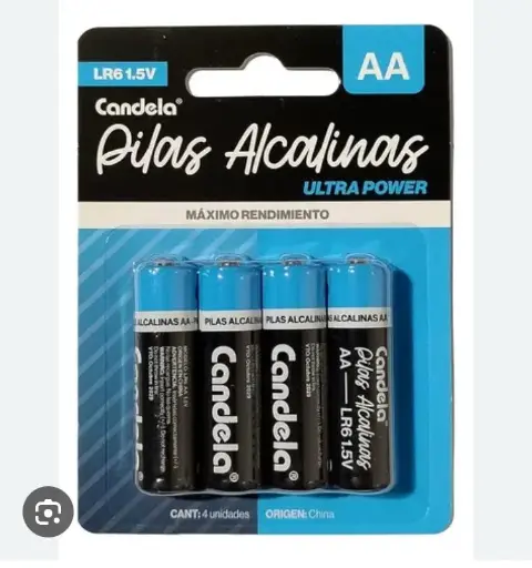 [7498] PILA CANDELA ALCALINA AA X4 UNIDADES