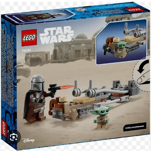 [75436] THE MANDALORIAN Y GROGUS SPEEDER BIKE