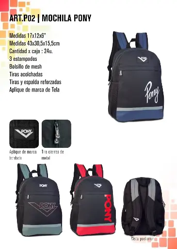 [P02] Mochila Pony