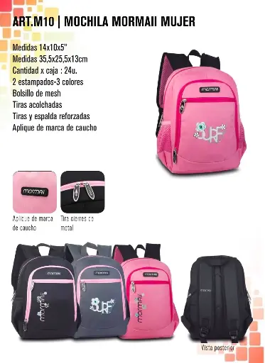 [M10] Mochila Mormaii mujer