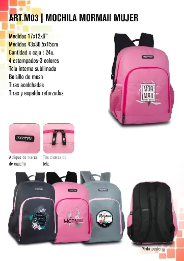 [M03] Mochila Mormaii mujer