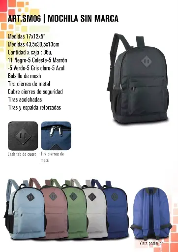 [SM06] Mochila sin marca