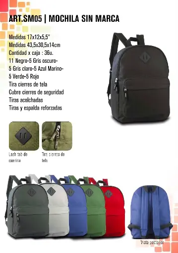 [SM05] Mochila sin marca